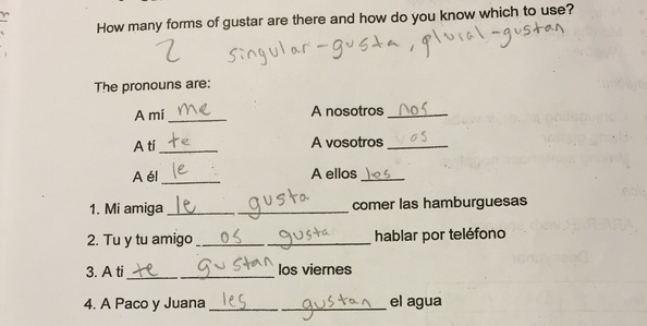 online spanish assignments